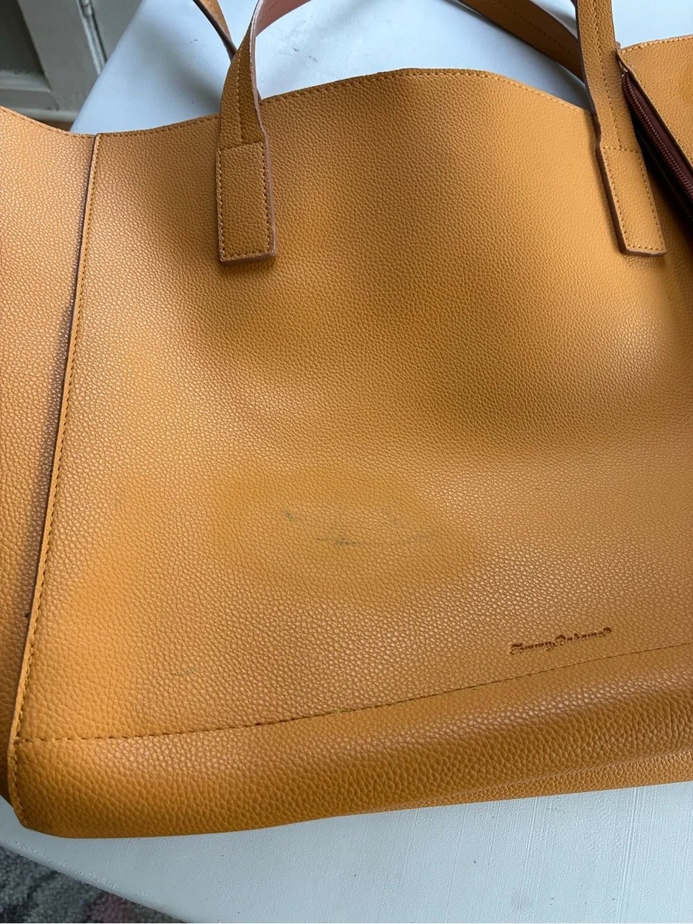 Tommy bahama Women's Mustard Yellow tote bag/purse with clutch